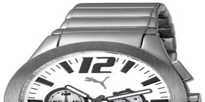 Pánske oceľové hodinky s chronografom Puma