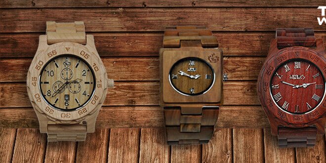 Originálne hodinky zo santalového dreva