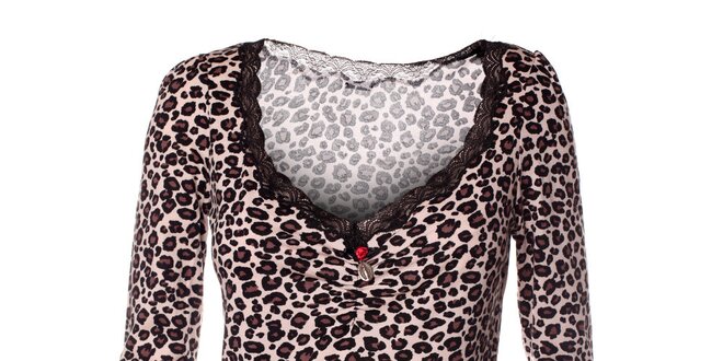 Dámske tričko s leopardím vzorom Vive Maria