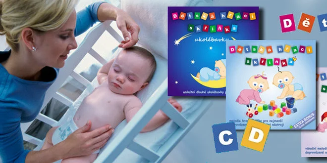 3 CD s hudbou detská hracia skrinka - špeciálna akcia pre deti