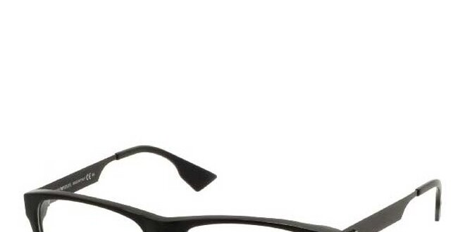 Pánske čierne plastové okuliare Emporio Armani