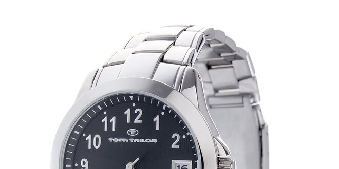 Oceľové hodinky Tom Tailor s čiernym ciferníkom
