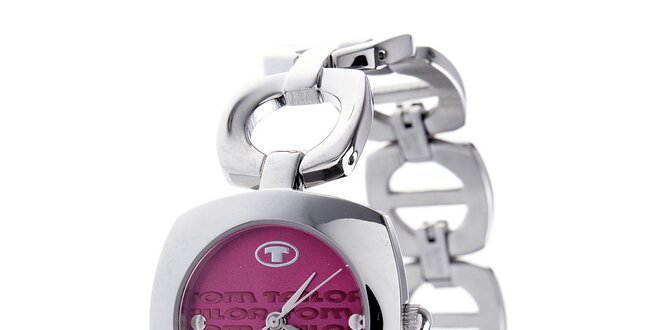 Dámske oceľové hodinky Tom Tailor s ružovým ciferníkom