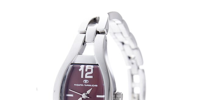 Dámske oceľové hodinky Tom Tailor s tmavo hnedým ciferníkom