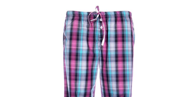 Dámske pyžamové nohavice DKNY s kockovaným vzorom
