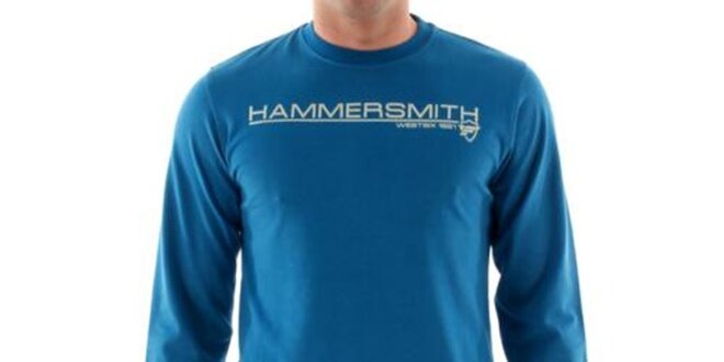 Pánske modré tričko s nápisom na hrudi Hammersmith