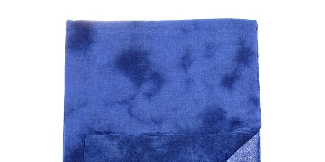 Dámsky modrý batikovaný šál Fraas