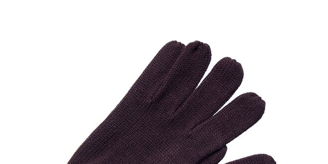 Dámske tmavo hnedé rukavice Fraas