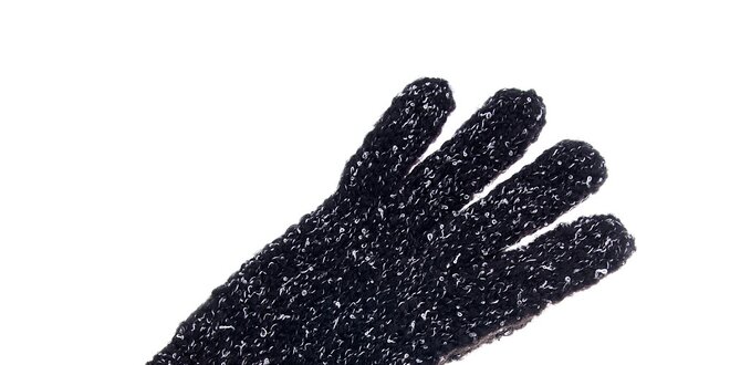 Dámske tmavo šedé  melírované rukavice Pietro Filipi