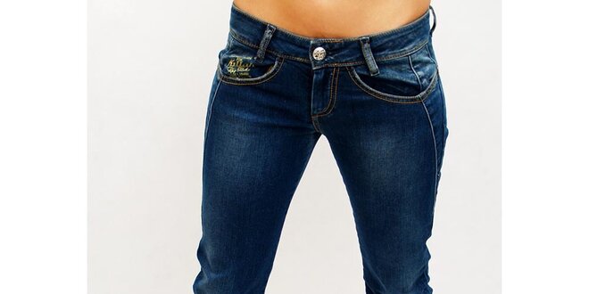Dámske tmavo modré džínsové nohavice Killah