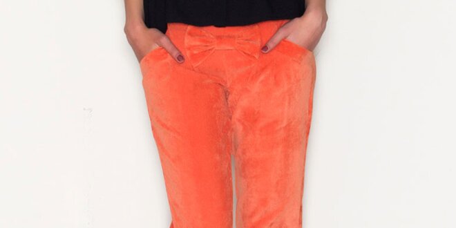 Dámske oranžové nohavice Pepa Loves