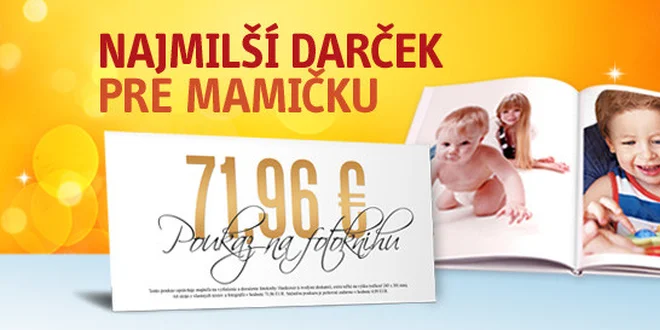 Najmilší darček, poukaz na fotoknihu + dopravné