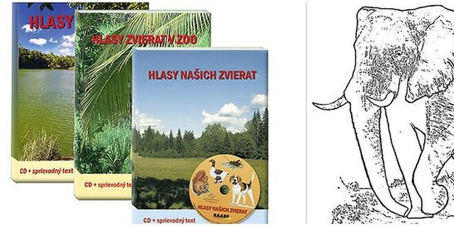 Zvieratá a vtáky: CD + kniha + aktivity pre dieťa