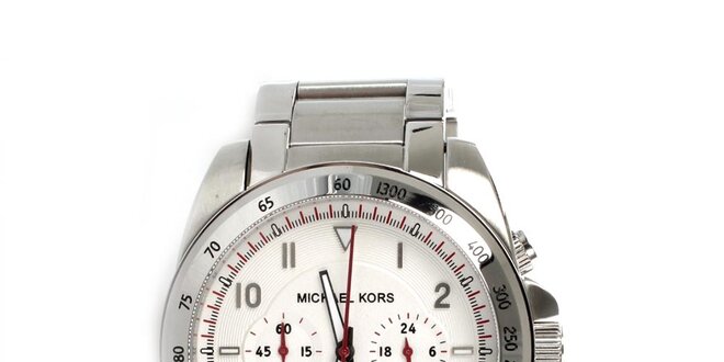 Pánske oceľové hodinky striebornej Michael Kors
