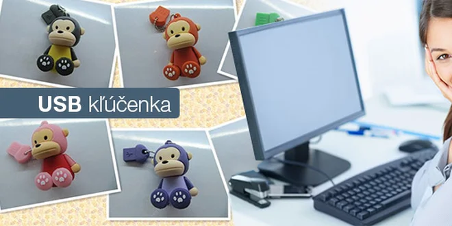 2 GB USB kľúč v tvare opičky