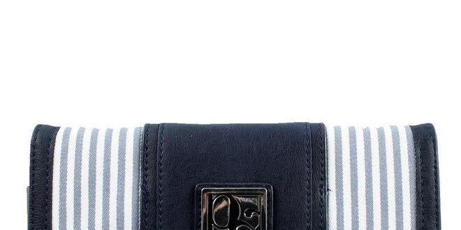 Dámska pruhovaná modrá peňaženka Menbur