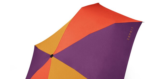 Trojfarebný skladací dáždnik Esprit