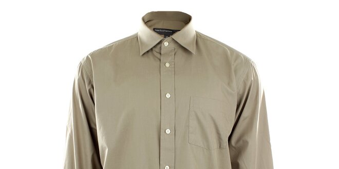 Pánska košeľa vo farbe žita so špicatým límčekom Perry Ellis