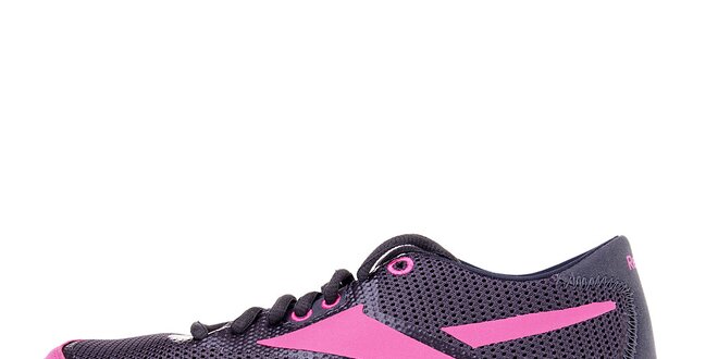 Dámske šedo-ružové bežecké topánky Reebok s technologiou RealFlex