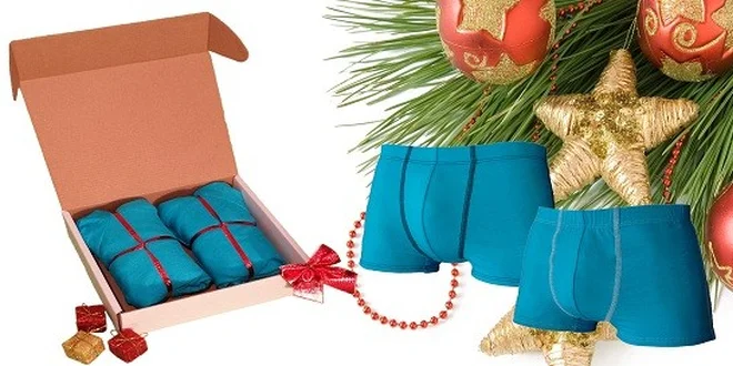 Darčekové balenie 2 ks pánskych vysoko kvalitných bambusových boxeriek značky BambooBear