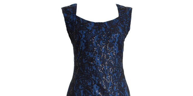 Dámske kobaltovo modré večerné šaty JDC London
