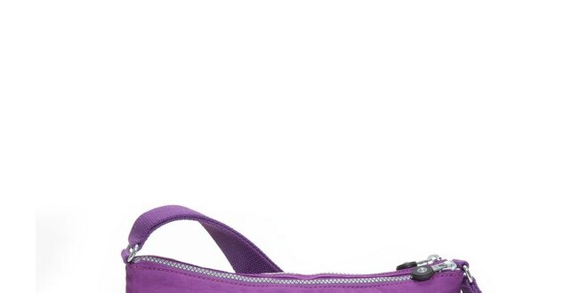 Dámska purpurová taštička Kipling s ozdobnými zipsami
