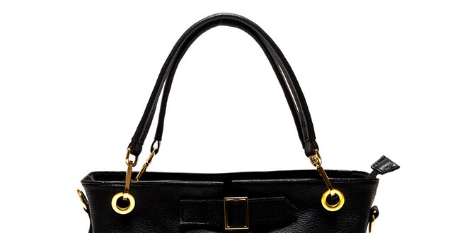 Dámska čierna kabelka so zipsom Luisa Vannini