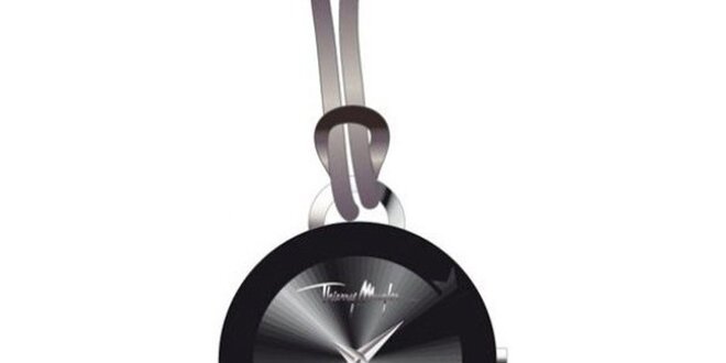 Dámske hodinky s úzkym koženým remienkom Thierry Mugler