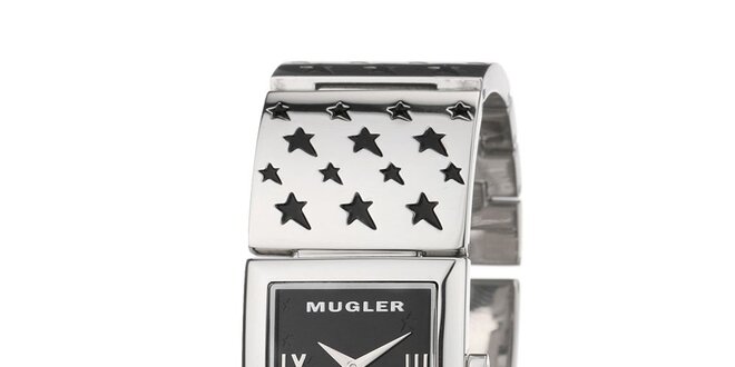 Dámske hodinky s hviezdičkami na remienku Thierry Mugler