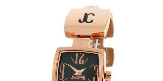 Dámske oceľové náramkové hodinky Just Cavalli v ružovo zlatej farbe