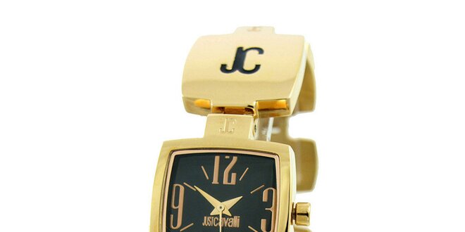 Dámske oceľové náramkové hodinky Just Cavalli v zlatej farbe