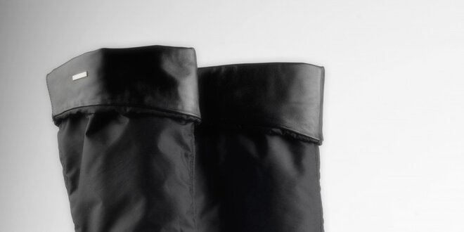 Dámske čierne čižmy na opätku Gianfranco Ferré