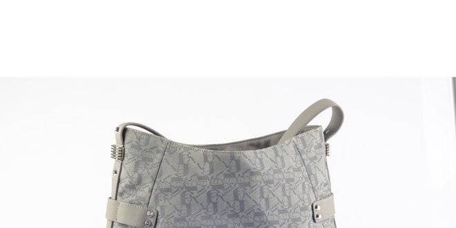 Dámska šedá kabelka so vzorom Versace