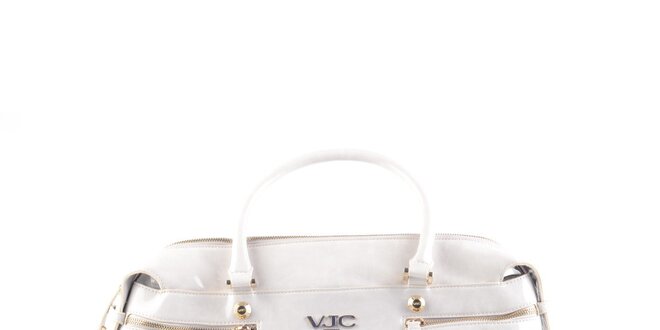 Dámska biela lakovaná kabelka Versace