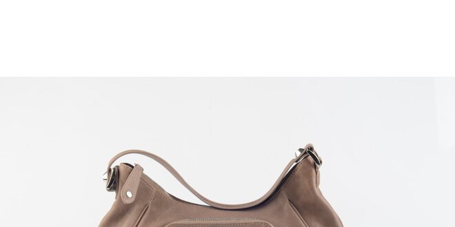 Dámska svetlo hnedá kabelka Versace