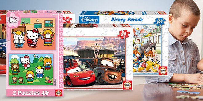 Disney puzzle na výber 4 druhy