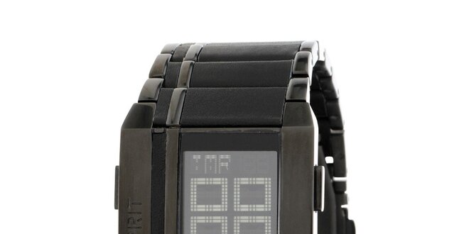 Unisexové čierne digitálne hodinky Esprit
