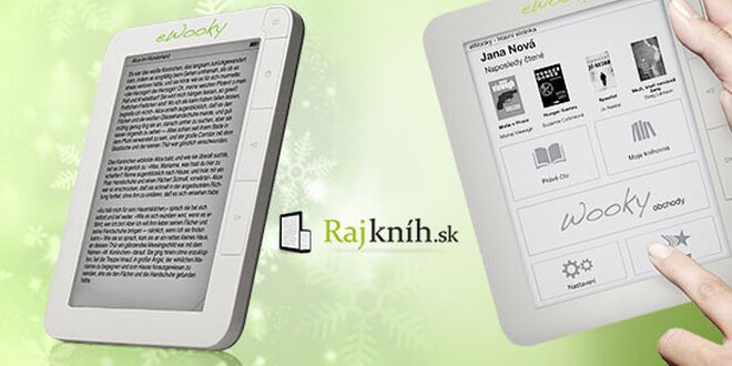Prvá česko-slovenská dotyková čítačka eWooky  a kredit na nákup e-kníh