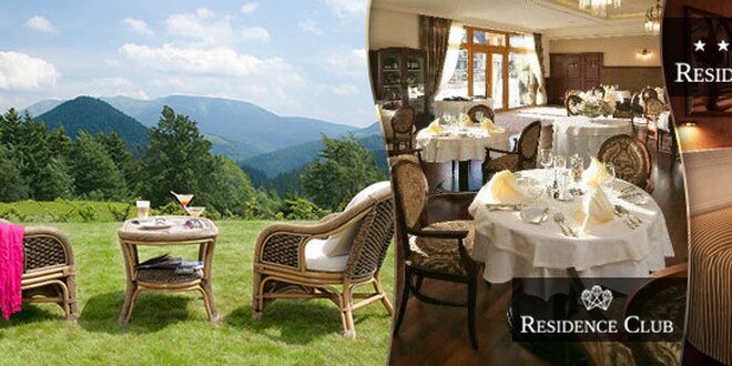 3-dňový pobyt pre dve osoby v RESIDENCE HOTEL**** Donovaly