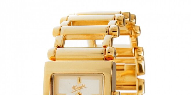 Dámske zlaté oceľové hodinky Memphis