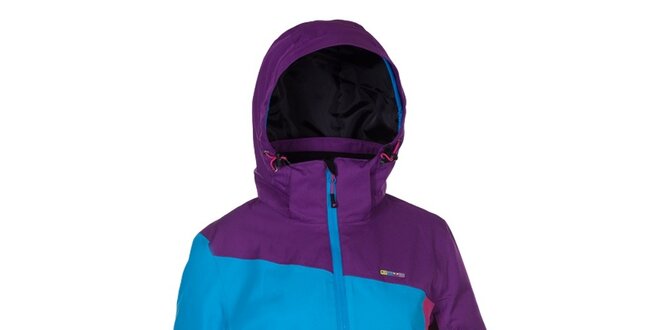 Dámska snowboardová bunda v modro-ružovo-fialovo-čiernej farbe Envy