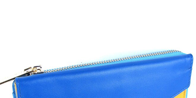 Dámska modrožltá peňaženka Belle & Bloom