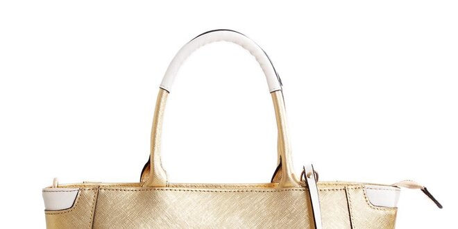 Dámska kožená kabelka v zlatej farbe Belle & Bloom