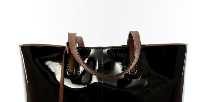 Dámska čierna kabelka s vyberateľným vreckom Beverly Hills Polo Club