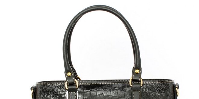 Dámska čierna kabelka s odnímateľným popruhom Beverly Hills Polo Club