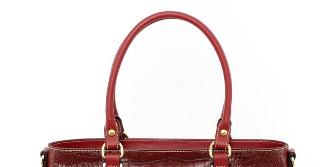 Dámska červená kabelka s odnímateľným popruhom Beverly Hills Polo Club