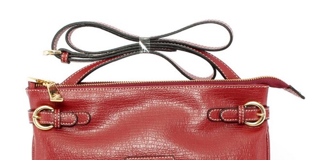Dámska červená menšia kabelka cez rameno Beverly Hills Polo Club