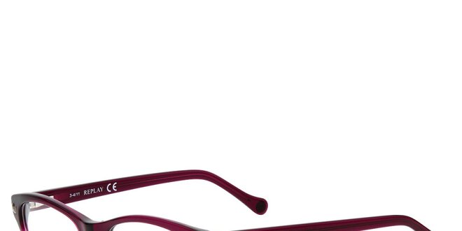 Dámske ružovo-transparentné okuliare Replay