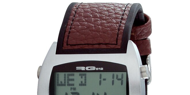 Multifunkčné strieborné digitálne hodinky RG512