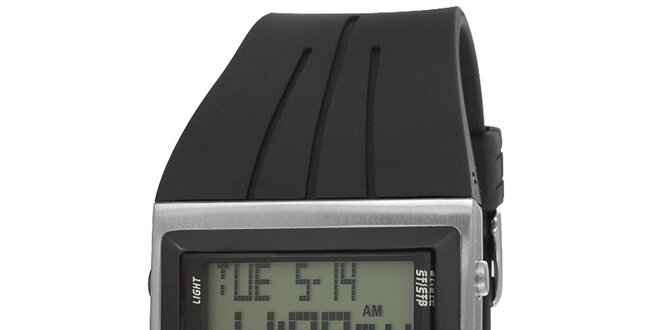 Obdĺžníkové digitálne hodinky so širokým remienkom RG512